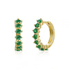 Wholesale Women's Luxury Geometric Zircon Earring Sets Copper Purely Handmade
