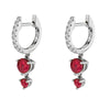 Wholesale Women's Luxury Geometric Zircon Earring Sets Copper Purely Handmade