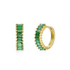 Wholesale Women's Luxury Geometric Zircon Earring Sets Copper Purely Handmade