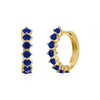 Wholesale Women's Luxury Geometric Zircon Earring Sets Copper Purely Handmade