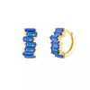 Wholesale Women's Luxury Geometric Zircon Earring Sets Copper Purely Handmade