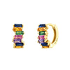Wholesale Women's Luxury Geometric Zircon Earring Sets Copper Purely Handmade