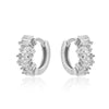 Wholesale Women's Luxury Geometric Zircon Earring Sets Copper Purely Handmade