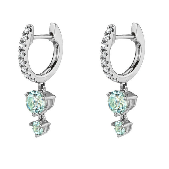 Wholesale Women's Luxury Geometric Zircon Earring Sets Copper Purely Handmade