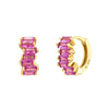 Wholesale Women's Luxury Geometric Zircon Earring Sets Copper Purely Handmade