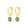 Wholesale Women's Luxury Geometric Zircon Earring Sets Copper Purely Handmade