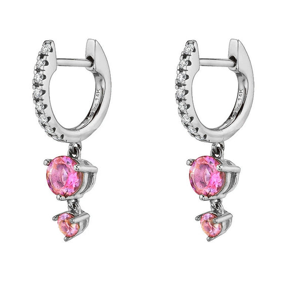 Wholesale Women's Luxury Geometric Zircon Earring Sets Copper Purely Handmade