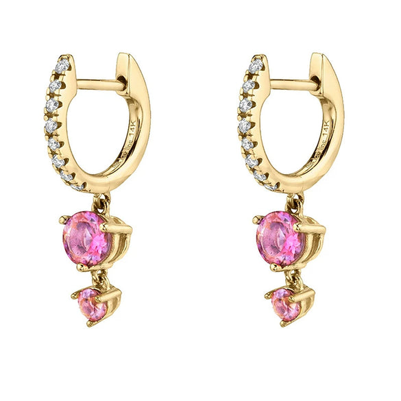 Wholesale Women's Luxury Geometric Zircon Earring Sets Copper Purely Handmade