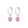 Wholesale Women's Luxury Geometric Zircon Earring Sets Copper Purely Handmade