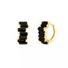 Wholesale Women's Luxury Geometric Zircon Earring Sets Copper Purely Handmade
