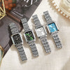 Wholesale Women's Luxury Square Quartz Watch With Steel Belt And Alloy Case And Strap