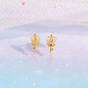 Wholesale Women's Magic Wand Earrings Brass With Star Pattern And Zircon Treatment