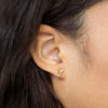 Wholesale Women's Magic Wand Earrings Brass With Star Pattern And Zircon Treatment