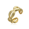 Wholesale Women's Marine Series Copper Ring With Animal And Geometric Pattern Starfish And Coral Design