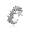 Wholesale Women's Marine Series Copper Ring With Animal And Geometric Pattern Starfish And Coral Design