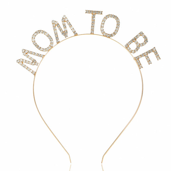 Wholesale Women's Maternity Headband Alloy Electroplated Letter Hair Accessories
