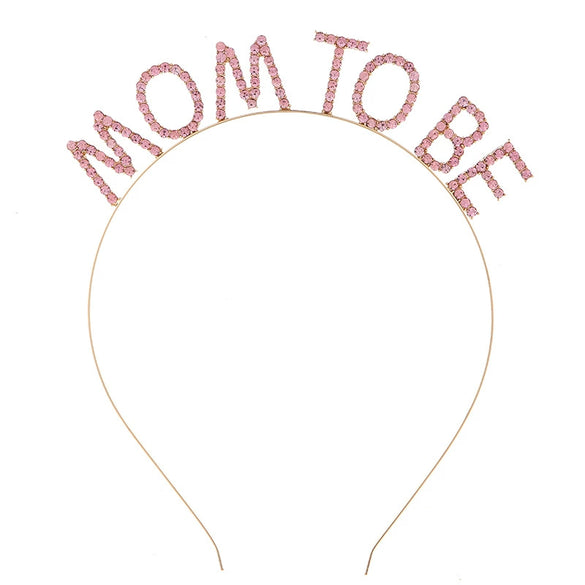 Wholesale Women's Maternity Headband Alloy Electroplated Letter Hair Accessories