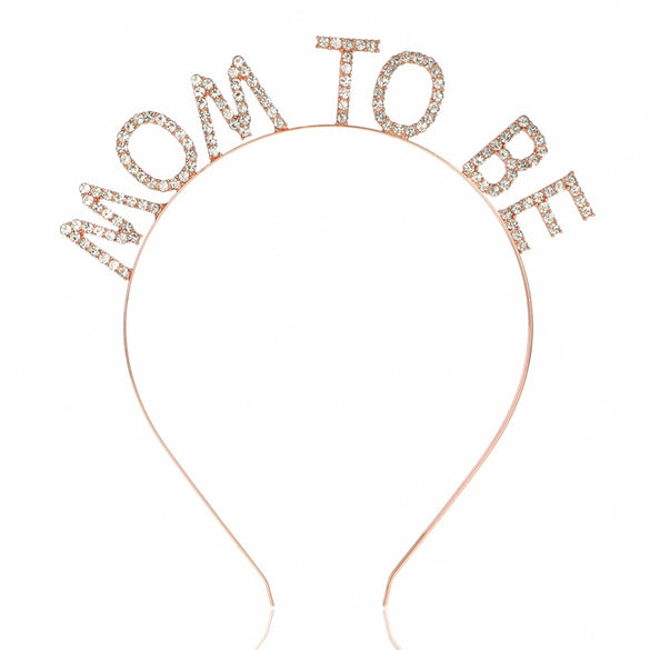 Wholesale Women's Maternity Headband Alloy Electroplated Letter Hair Accessories