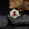 Wholesale Women's Medieval Style Geometric Diamond Gems Silver Earrings