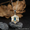Wholesale Women's Medieval Style Geometric Diamond Gems Silver Earrings