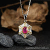 Wholesale Women's Medieval Style Geometric Diamond Gems Silver Earrings
