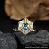 Wholesale Women's Medieval Style Geometric Diamond Gems Silver Earrings