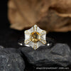 Wholesale Women's Medieval Style Geometric Diamond Gems Silver Earrings