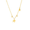 Wholesale Women's Medieval Style Real Gold Plated Titanium Steel Zodiac Horse Pendant Necklace With Irregular Chain