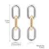 Wholesale Women's Metal And Acrylic Geometric Creative Exaggerated Electroplated Earrings