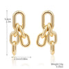 Wholesale Women's Metal And Acrylic Geometric Creative Exaggerated Electroplated Earrings