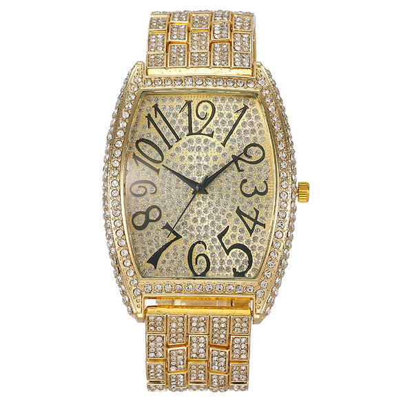 Wholesale Women's Metal Barrel Dial Quartz Watch Fashion Style