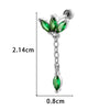 Wholesale Women's Metal Crown Tassel Zircon Ear Bone Nail Jewelry With Electroplating