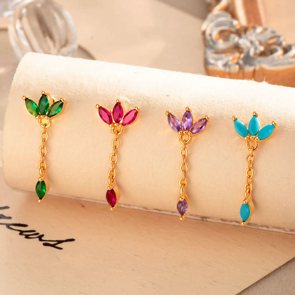 Wholesale Women's Metal Crown Tassel Zircon Ear Bone Nail Jewelry With Electroplating