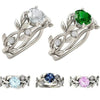 Wholesale Women's Metal Diamond Olive Leaf Ring