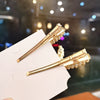 Wholesale Women's Metal Duckbill Clip Starfish Pearl Hairpin With Electroplating