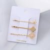 Wholesale Women's Metal Electroplated Pearl Crystal Diamond Bangs Clip Hair Accessories Fashion Ol Geometric Style
