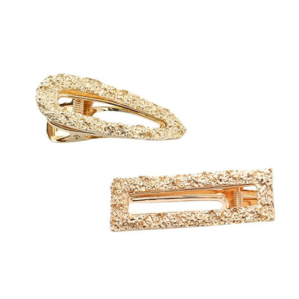 Wholesale Women's Metal Elegant Shiny Baroque Duck Clip Hairpin Set With Electroplating