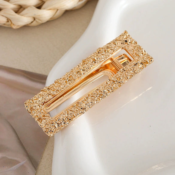 Wholesale Women's Metal Elegant Shiny Baroque Duck Clip Hairpin Set With Electroplating