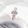 Wholesale Women's Metal Fashion Cute Fork Bow Love Zircon Electroplated Cartilage Puncture Ear Bone Nail