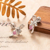 Wholesale Women's Metal Fashion Cute Fork Bow Love Zircon Electroplated Cartilage Puncture Ear Bone Nail