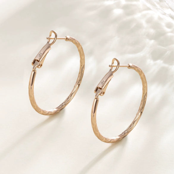Wholesale Women's Metal Geometric Circle Earrings Copper Zinc Alloy Electroplating