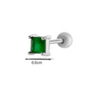 Wholesale Women's Metal Geometric Double Head Screw Ball Square Ear Bone Nail Cartilage Puncture Jewelry With Electroplating