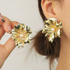 Wholesale Women's Metal Geometric Exaggerated Temperament Electroplated Earrings