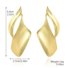 Wholesale Women's Metal Geometric Exaggerated Temperament Electroplated Earrings