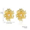 Wholesale Women's Metal Geometric Exaggerated Temperament Electroplated Earrings