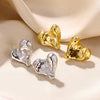 Wholesale Women's Metal Gold Platinum Electroplated Irregular Cross Geometric Earrings