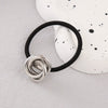 Wholesale Women's Metal Hair Accessories Simple Temperament Hair Ring And Hair Rope With Knot Craft Pure Handmade