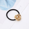 Wholesale Women's Metal Hair Accessories Simple Temperament Hair Ring And Hair Rope With Knot Craft Pure Handmade