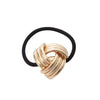 Wholesale Women's Metal Hair Accessories Simple Temperament Hair Ring And Hair Rope With Knot Craft Pure Handmade