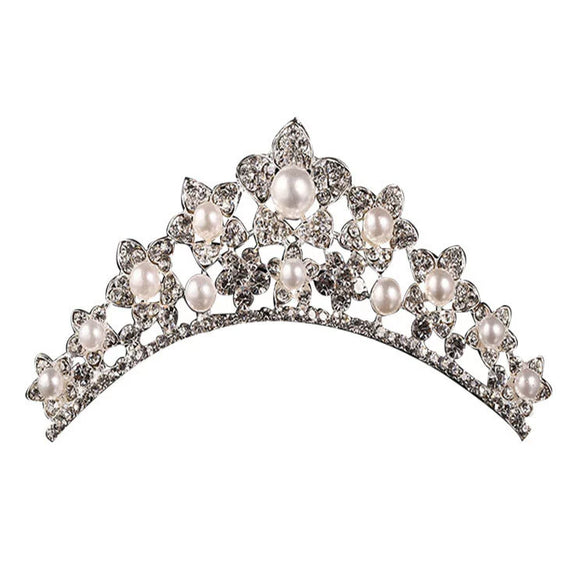 Wholesale Women's Metal Hair Accessories Wedding Crown Comb With Geometric And Plaid Patterns